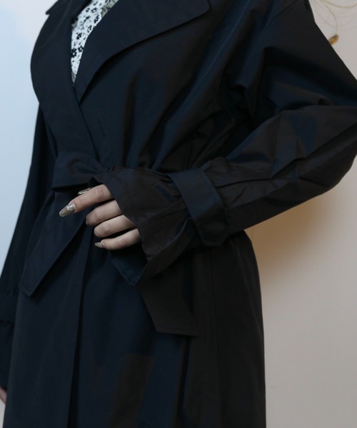 CECIL McBEE(セシルマクビー)の「撥水加工トレンチコート(トレンチコート・レディース・カーキ/モカ/ブラック・LARGE/MEDIUM)」の8枚目の写真