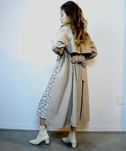 CECIL McBEE(セシルマクビー)の「撥水加工トレンチコート(トレンチコート・レディース・カーキ/モカ/ブラック・LARGE/MEDIUM)」の11枚目の写真