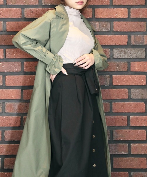 CECIL McBEE(セシルマクビー)の「撥水加工トレンチコート(トレンチコート・レディース・カーキ/モカ/ブラック・LARGE/MEDIUM)」の12枚目の写真