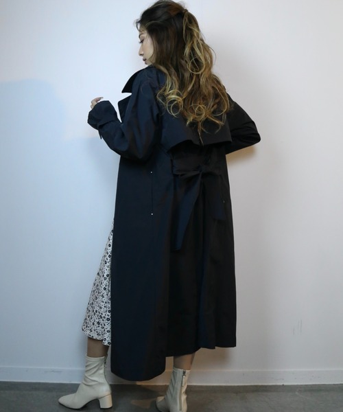 CECIL McBEE(セシルマクビー)の「撥水加工トレンチコート(トレンチコート・レディース・カーキ/モカ/ブラック・LARGE/MEDIUM)」の14枚目の写真