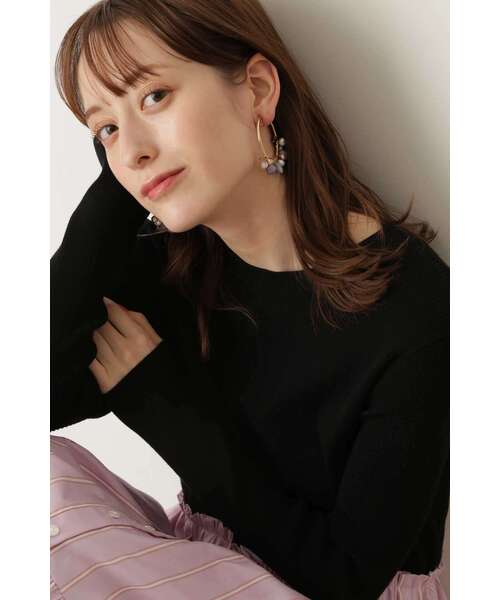 JILL STUART（ジルスチュアート）の「◆マルチビーズイヤリング（イヤリング・レディース・パープル/グリーン・ﾌﾘ-）」の6枚目の写真