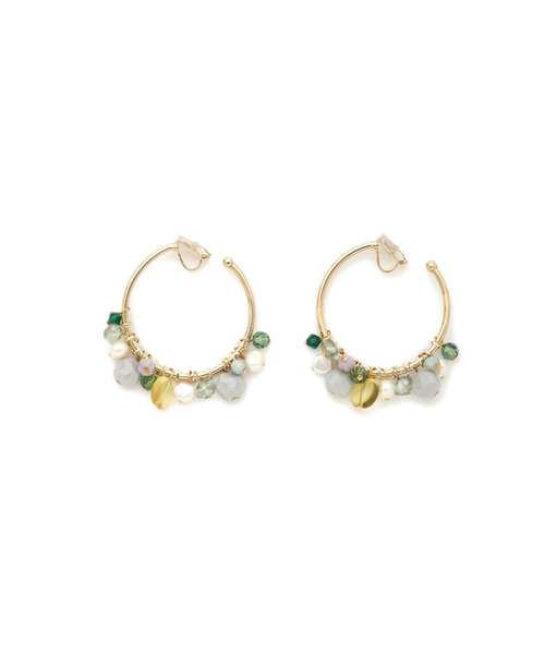 JILL STUART（ジルスチュアート）の「◆マルチビーズイヤリング（イヤリング・レディース・パープル/グリーン・ﾌﾘ-）」の10枚目の写真