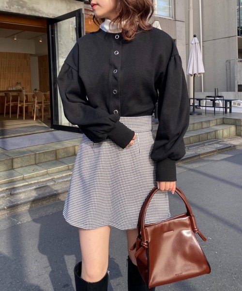 one after another NICE CLAUP(ワンアフターアナザーナイスクラップ)の「着回し優秀アイテム!ミニキュロットスカート(スカート・レディース・ブラック/ブラック系その他/ベージュ・FREE)」の16枚目の写真