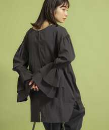 KBF | 2WAYフレアスリーブブラウス(シャツ/ブラウス)