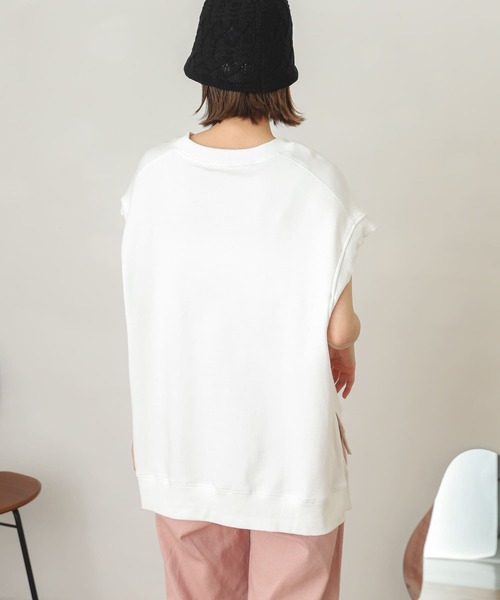 SENSE OF PLACE by URBAN RESEARCH（センスオブプレイスバイアーバンリサーチ）の「2WAYロゴスウェットシャツ（スウェット・レディース・オフホワイト/ネイビー/オレンジ・ONE）」の22枚目の写真