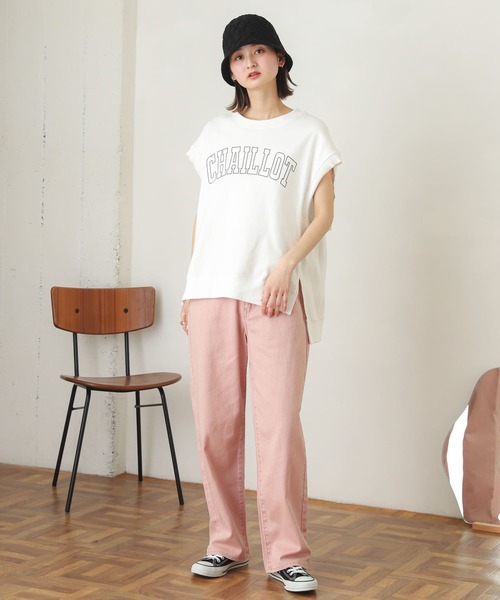 SENSE OF PLACE by URBAN RESEARCH（センスオブプレイスバイアーバンリサーチ）の「2WAYロゴスウェットシャツ（スウェット・レディース・オフホワイト/ネイビー/オレンジ・ONE）」の15枚目の写真