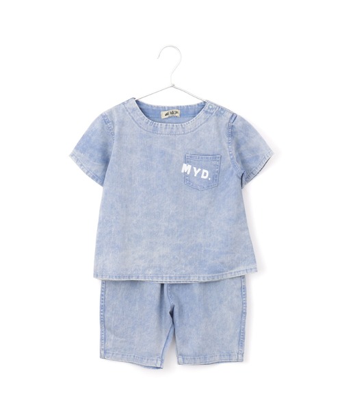 MAKE YOUR DAY（メイクユアデイ）の「リラックススーツ■100～140cm（ルームウェア/パジャマ・キッズ・エメラルド/サックスブルー/イエロー・120/140/100/130/110）」の10枚目の写真