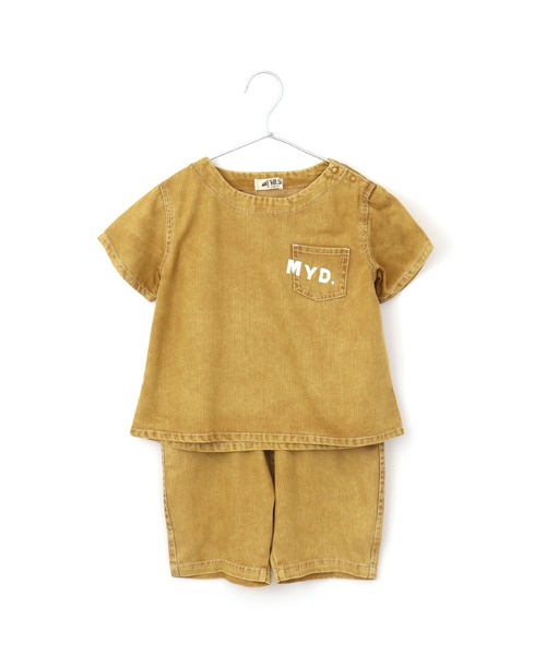 MAKE YOUR DAY（メイクユアデイ）の「リラックススーツ■100～140cm（ルームウェア/パジャマ・キッズ・エメラルド/サックスブルー/イエロー・120/140/100/130/110）」の12枚目の写真