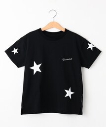 BASECONTROL（ベースコントロール）の「◆KIDS コットン天竺 ランダムスター 半袖Tシャツ（Tシャツ/カットソー）」