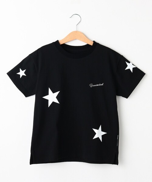 BASECONTROL（ベースコントロール）の「◆KIDS コットン天竺 ランダムスター 半袖Tシャツ（Tシャツ/カットソー・キッズ・ライトブルー/アイボリー/ブラック/ダークグレー・14/12/11/13）」の9枚目の写真
