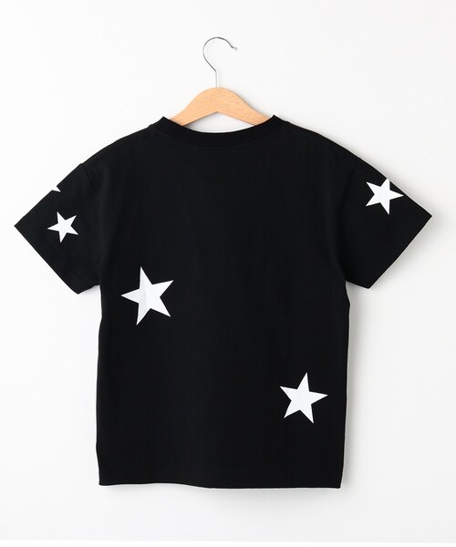 BASECONTROL（ベースコントロール）の「◆KIDS コットン天竺 ランダムスター 半袖Tシャツ（Tシャツ/カットソー・キッズ・ライトブルー/アイボリー/ブラック/ダークグレー・14/12/11/13）」の10枚目の写真