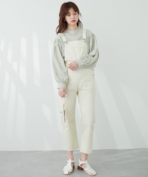 natural couture(ナチュラルクチュール)の「ルーズなリラックス感。大人のための!カジュアルサロペ(サロペット/オーバーオール・レディース・オフホワイト/ブラック/その他1・FREE)」の16枚目の写真