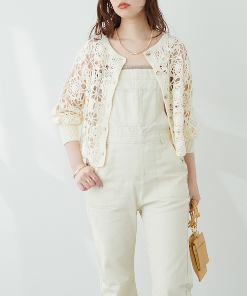 natural couture(ナチュラルクチュール)の「ルーズなリラックス感。大人のための!カジュアルサロペ(サロペット/オーバーオール・レディース・オフホワイト/ブラック/その他1・FREE)」の12枚目の写真