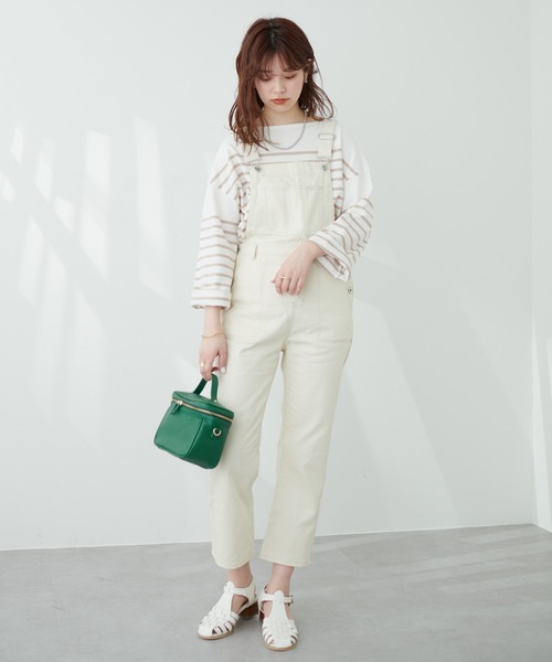natural couture(ナチュラルクチュール)の「ルーズなリラックス感。大人のための!カジュアルサロペ(サロペット/オーバーオール・レディース・オフホワイト/ブラック/その他1・FREE)」の19枚目の写真