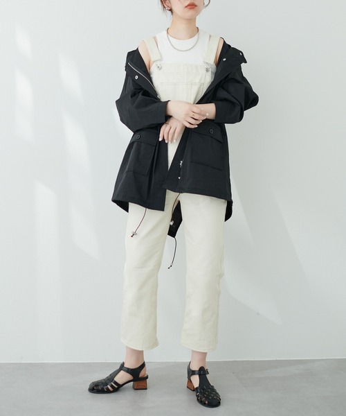 natural couture(ナチュラルクチュール)の「ルーズなリラックス感。大人のための!カジュアルサロペ(サロペット/オーバーオール・レディース・オフホワイト/ブラック/その他1・FREE)」の11枚目の写真