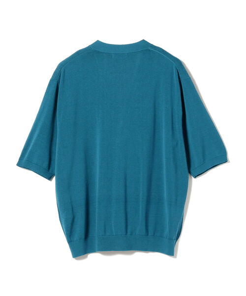 BEAMS LIGHTS（ビームスライツ）の「BEAMS LIGHTS / ハーフスリーブ カーディガン（カーディガン/ボレロ・メンズ・ターコイズブルー/ブラック・M/L/S）」の17枚目の写真