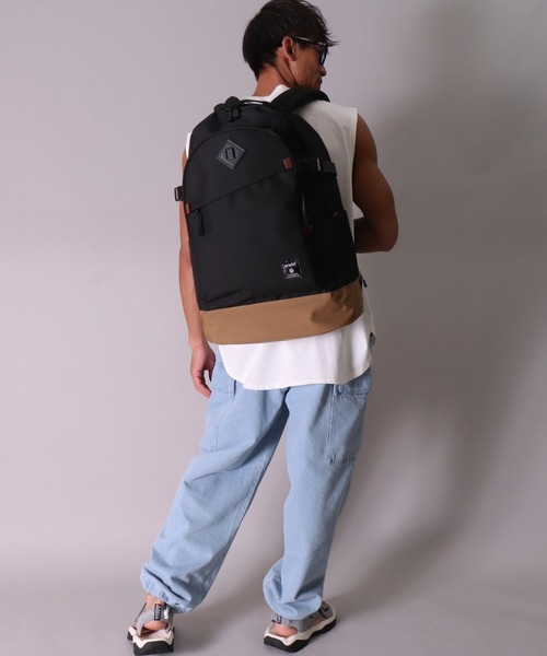 セール！アネロ　バック　リメイク　ダッフィー　大容量 BACKPACK LARGE SIZE 口金リュック Lサイズ CROSS BOTTLE