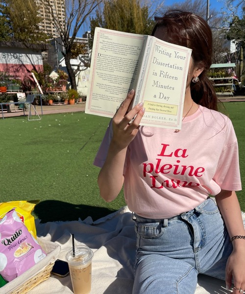 WEGO（ウィゴー）の「WEGO/【WEB限定】ドロップショルダープリントロゴTシャツ（Tシャツ/カットソー・レディース・ホワイト/ブラック/ホワイト系その他/ライトピンク/ライトベージュ・FREE）」の12枚目の写真