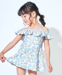 apres les cours | トロピカル柄ワンピース水着_UVカット(水着)