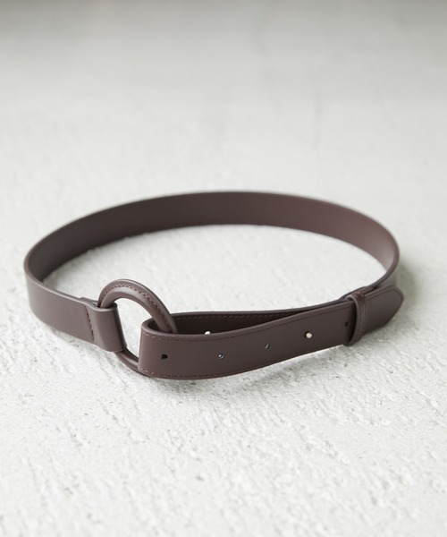 Green Parks(グリーンパークス)の「・サークルカバーベルト(ベルト・レディース・ブラウン/ブラック・FREE)」の1枚目の写真