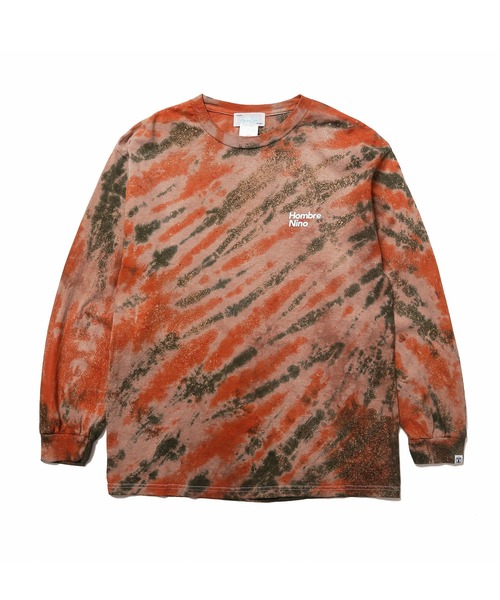Hombre Nino(オンブレニーニョ)の「Hombre nino TIE DYE L/S PRINT TEE (HN0221-CT0007)(Tシャツ/カットソー・メンズ・ネイビー/イエロー/ブラウン・MEDIUM/LARGE/X-LARGE)」の2枚目の写真
