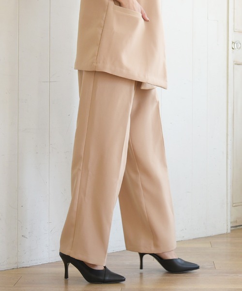 sango(sango)の「タックセンタープレスパンツ(スラックス・レディース・イエロー/ベージュ/アイボリー・FREE)」の22枚目の写真