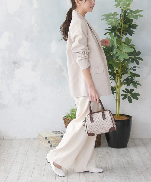 sango(sango)の「タックセンタープレスパンツ(スラックス・レディース・イエロー/ベージュ/アイボリー・FREE)」の10枚目の写真