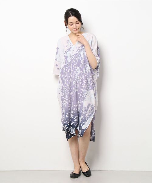 カヤ（カヤ）の「【カヤ】春の錦ワンピース（ワンピース・レディース・ブラック/パープル/ネイビー・FREE）」の10枚目の写真