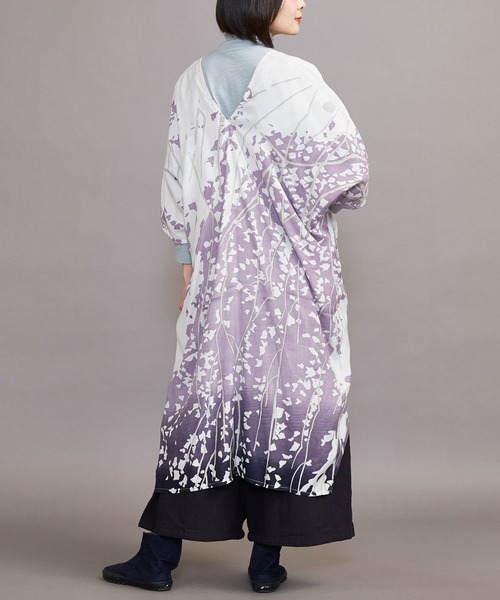 カヤ（カヤ）の「【カヤ】春の錦ワンピース（ワンピース・レディース・ブラック/パープル/ネイビー・FREE）」の12枚目の写真