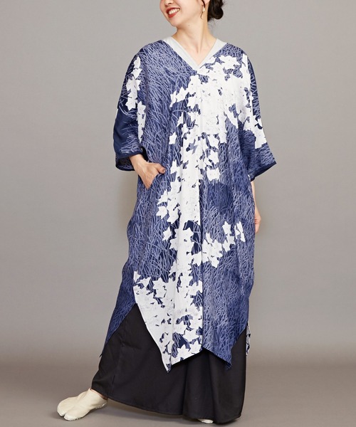 カヤ（カヤ）の「【カヤ】春の錦ワンピース（ワンピース・レディース・ブラック/パープル/ネイビー・FREE）」の18枚目の写真