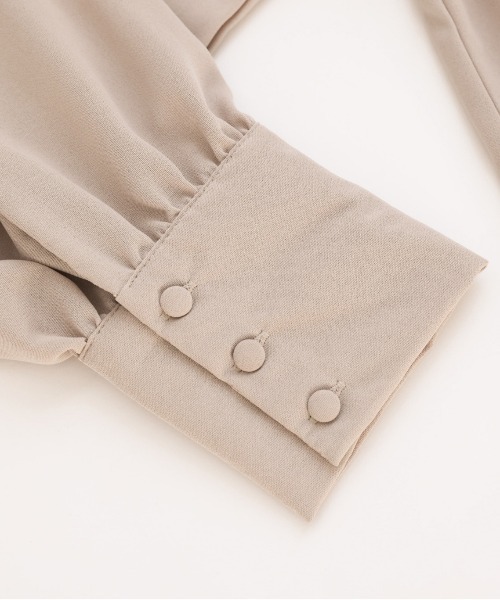 La-gemme（ラジェム）の「くるみボタンワンピース（ワンピース・レディース・オフホワイト/ブラック/グレイッシュベージュ・C/フリー）」の22枚目の写真