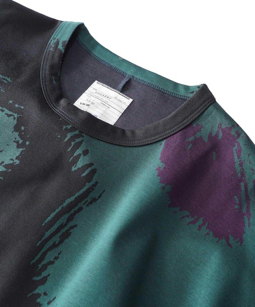 SHAREEF（シャリーフ）の「FLOWER JQ S/S BIG-T（Tシャツ/カットソー・メンズ・パープル/グリーン・1/2/3）」の6枚目の写真