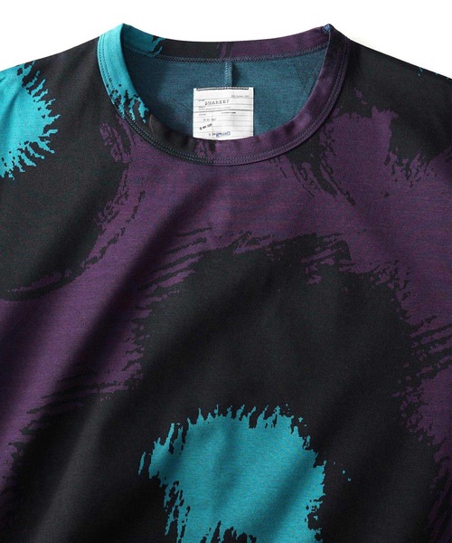 SHAREEF（シャリーフ）の「FLOWER JQ S/S BIG-T（Tシャツ/カットソー・メンズ・パープル/グリーン・1/2/3）」の8枚目の写真