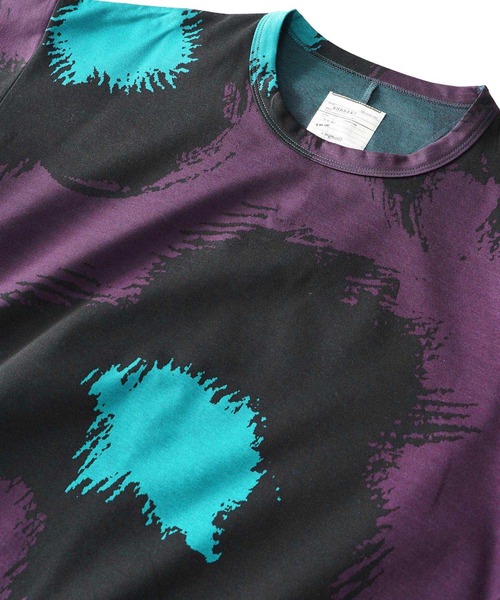 SHAREEF（シャリーフ）の「FLOWER JQ S/S BIG-T（Tシャツ/カットソー・メンズ・パープル/グリーン・1/2/3）」の9枚目の写真