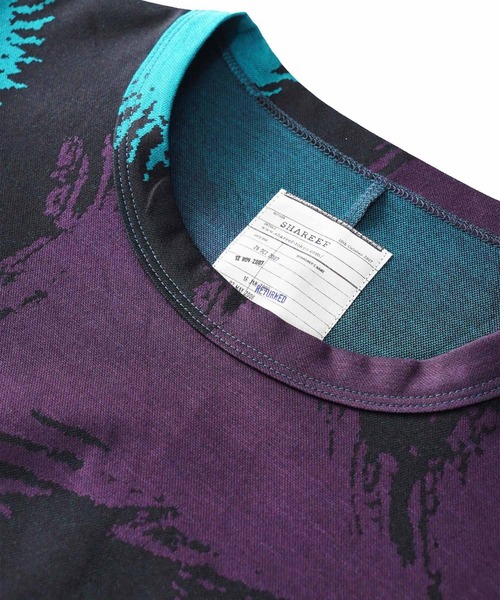 SHAREEF（シャリーフ）の「FLOWER JQ S/S BIG-T（Tシャツ/カットソー・メンズ・パープル/グリーン・1/2/3）」の10枚目の写真