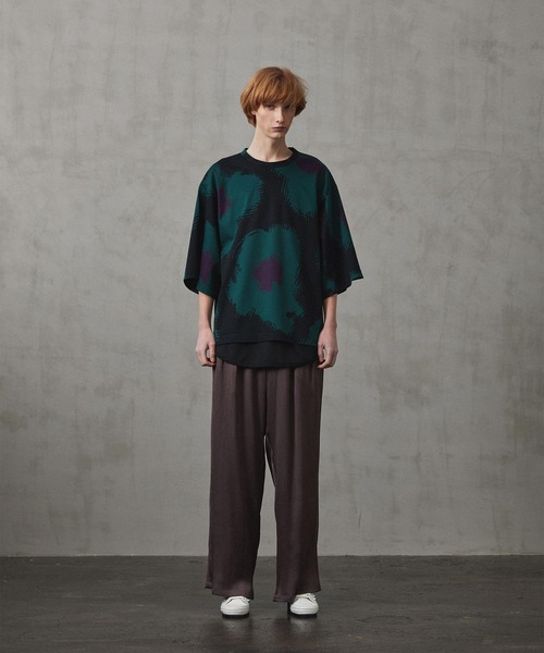 SHAREEF（シャリーフ）の「FLOWER JQ S/S BIG-T（Tシャツ/カットソー・メンズ・パープル/グリーン・1/2/3）」の11枚目の写真