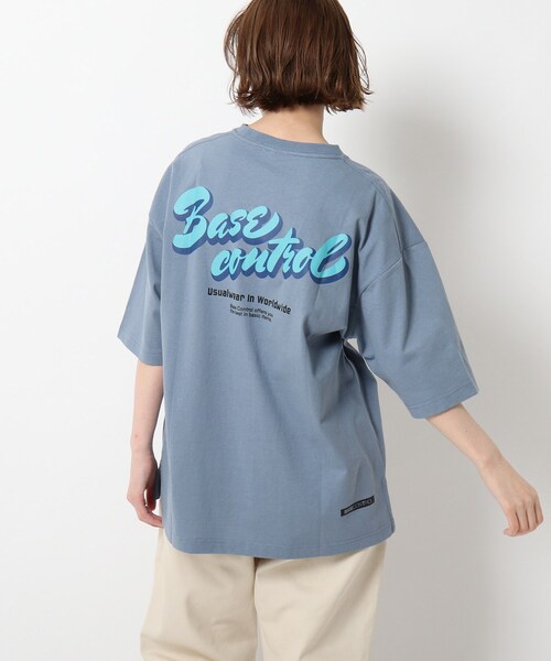 BASECONTROL(ベースコントロール)の「◆ロゴグラフィックバリエーション コットン天竺 半袖Tシャツ(Tシャツ/カットソー・レディース・アイボリー/ブラック系/ブラック系1/ベージュ系/ベージュ系1/アイボリー系/アイボリー系1/ブルー系5/ブルー系6/ライトブルー/ブラック/ベージュ・99)」の11枚目の写真