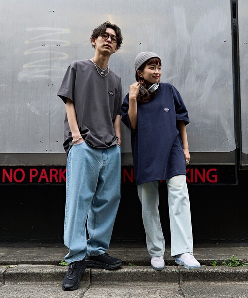 Paragraph（パラグラフ）の「【Paragraph/パラグラフ】PARAGRAPH サークルバックプリントTシャツ/NO.7/ユニセックス/プリントT/ビッグシルエット/オーバーサイズ（Tシャツ/カットソー・メンズ・チャコールグレー/ライトグレー/ネイビー/サックスブルー/ピンク/イエロー/ブルー/ホワイト/グリーン/ブラック・ﾌﾘ-）」の21枚目の写真