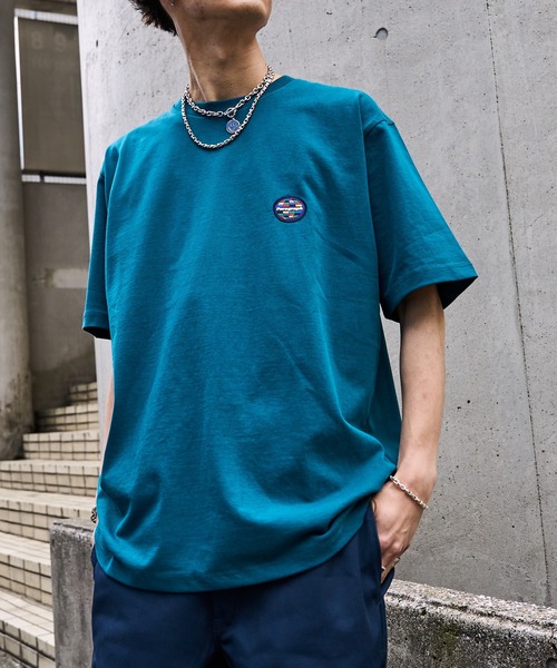 Paragraph（パラグラフ）の「【Paragraph/パラグラフ】PARAGRAPH サークルバックプリントTシャツ/NO.7/ユニセックス/プリントT/ビッグシルエット/オーバーサイズ（Tシャツ/カットソー・メンズ・チャコールグレー/ライトグレー/ネイビー/サックスブルー/ピンク/イエロー/ブルー/ホワイト/グリーン/ブラック・ﾌﾘ-）」の6枚目の写真