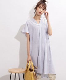 SHOO・LA・RUE | 【藤本美貴さん着用】フレンチリネンスキッパーワンピース(ワンピース)