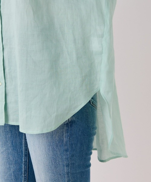 RIVE DROITE（リヴドロワ）の「綿麻バックシャンシャツ（シャツ/ブラウス・レディース・ブラック/ミント・FREE）」の13枚目の写真
