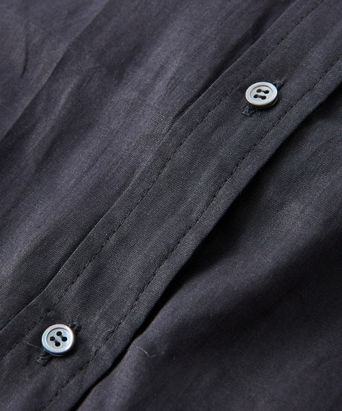 RIVE DROITE（リヴドロワ）の「綿麻バックシャンシャツ（シャツ/ブラウス・レディース・ブラック/ミント・FREE）」の9枚目の写真