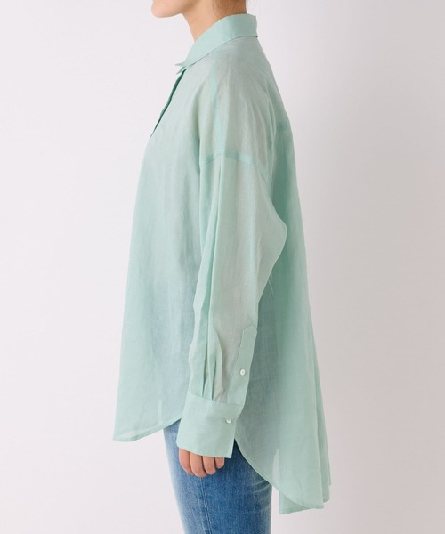 RIVE DROITE（リヴドロワ）の「綿麻バックシャンシャツ（シャツ/ブラウス・レディース・ブラック/ミント・FREE）」の18枚目の写真