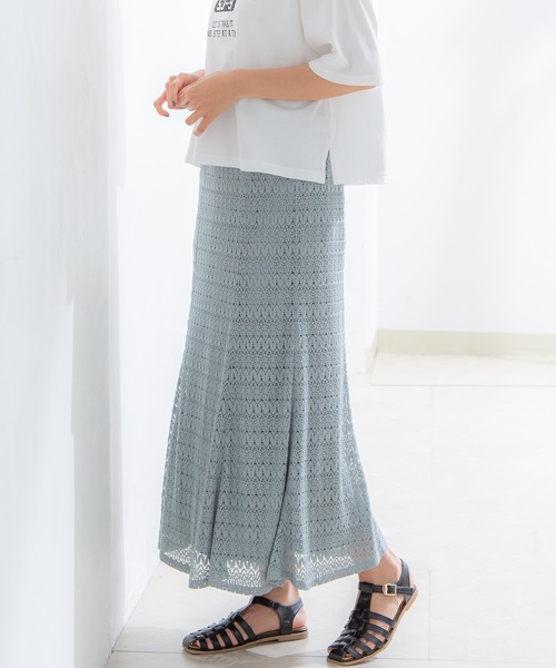 Honeys(ハニーズ)の「マーメイドスカート(スカート・レディース・ブラック/アイボリー/グリーン系その他/イエロー系その他・LL/S/M/L)」の1枚目の写真