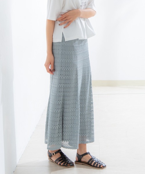 Honeys(ハニーズ)の「マーメイドスカート(スカート・レディース・ブラック/アイボリー/グリーン系その他/イエロー系その他・LL/S/M/L)」の6枚目の写真