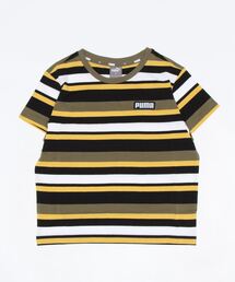PUMA（プーマ）の「PUMA プーマ キッズ ボーイズ ALPHA ストライプ 半袖 Tシャツ 120-160cm（Tシャツ/カットソー・キッズ）」