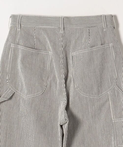 SHIPS any（シップス エニィ）の「SHIPS any:〈ウォッシャブル〉ヒッコリー カーゴ パンツ◇（カーゴパンツ・レディース・ブラック・38/36）」の8枚目の写真