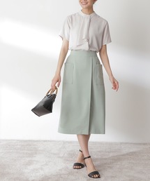 N.（N. Natural Beauty Basic） | 【S Size Line】◆フロントポケットラップ風タイトスカート(スカート)