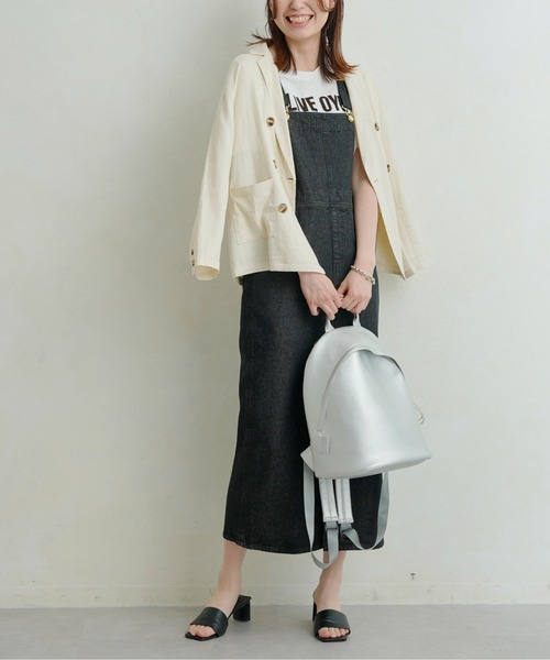 Chez toi（シェトワ）の「リネンテーラードジャケット（テーラードジャケット・レディース・ベージュ/ネイビー/オフホワイト・FREE）」の20枚目の写真