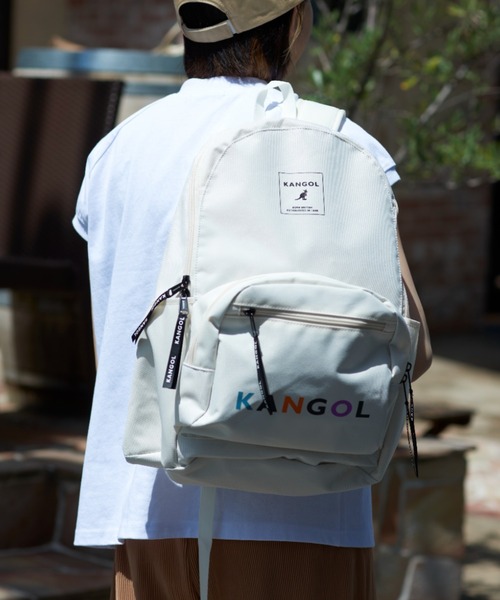 KANGOL（カンゴール）の「【KANGOL】スーベニアロゴデイパック KGSA-BG00235 ※（バックパック/リュック・レディース・ベージュ/ブラック/ホワイト/ブラック系その他2・FREE）」の22枚目の写真
